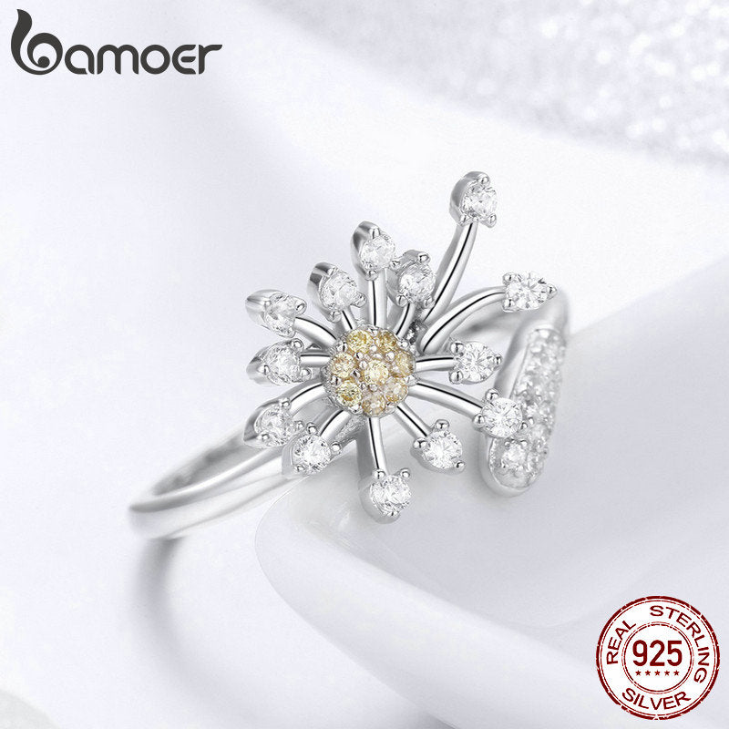 Sterling Silver Enchanted Blossom Adjustable Ring