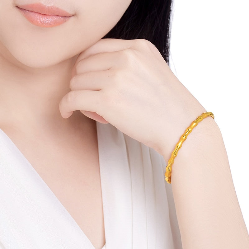 24K Gold 3 Carat Radiant Aura Elegance Bracelet for Women