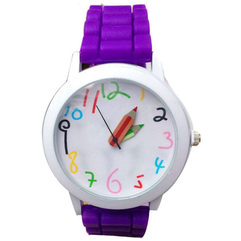 New Children watches Design Fashion Quartz Unisex Boys Girls Colorful Number All-Match Silicone Jelly Wrist Watch Dropship Fi