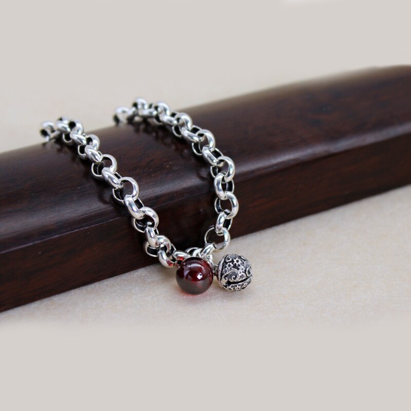 XIYANIKE Fashion 925 Sterling Silver Hollow Bell Chain Bracelet