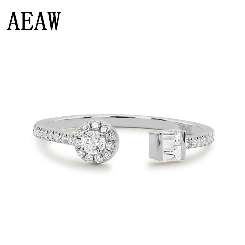 14k Gold 0.35ctw Baguette and Round Diamond Ring for Women