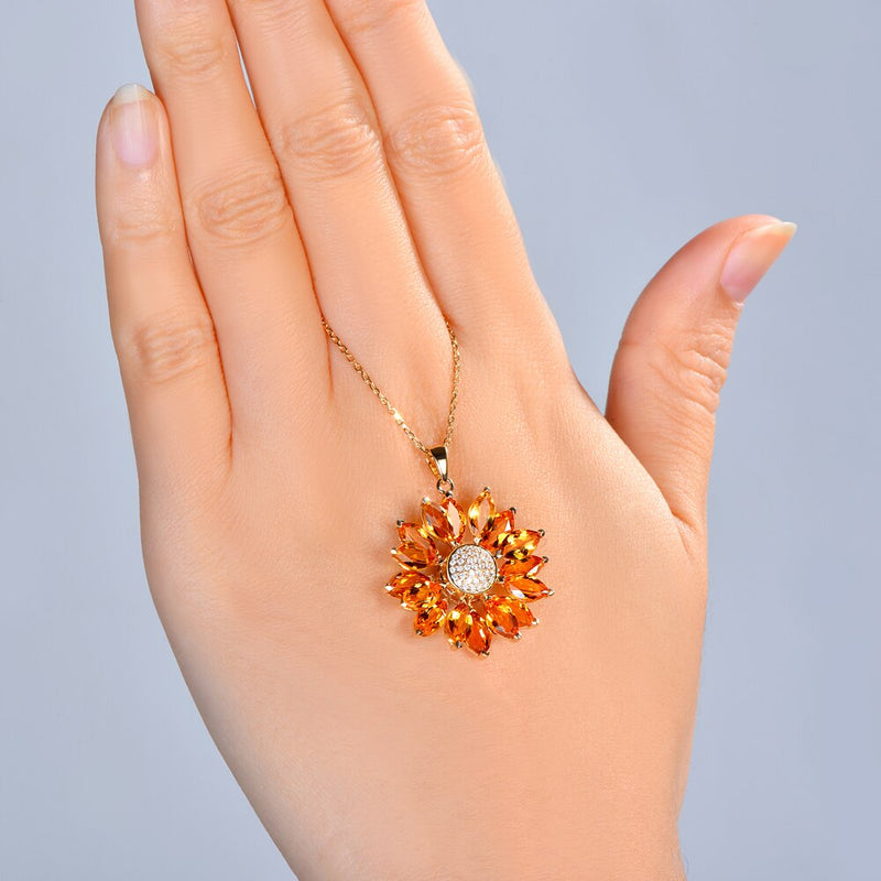 14kt Yellow Gold Citrine Marquise Pendant