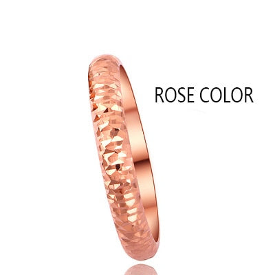 Pure 18k White/Rose/Yellow Gold Ring