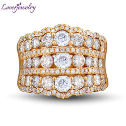 18k Yellow Gold Diamond Wedding Band for Women