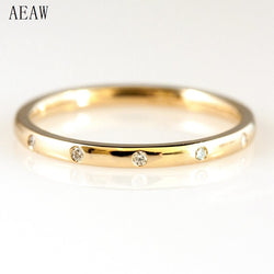 14K Gold 0.50CTW Round Diamond 5-Stone Ring for Her