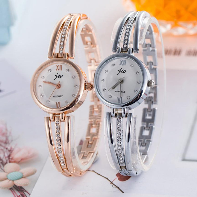 Beautiful Stainless Steel Ladies WristWatch luxury Analog Gift Womens Quartz watch Unisex Retro Casual Simple hand clock Fi