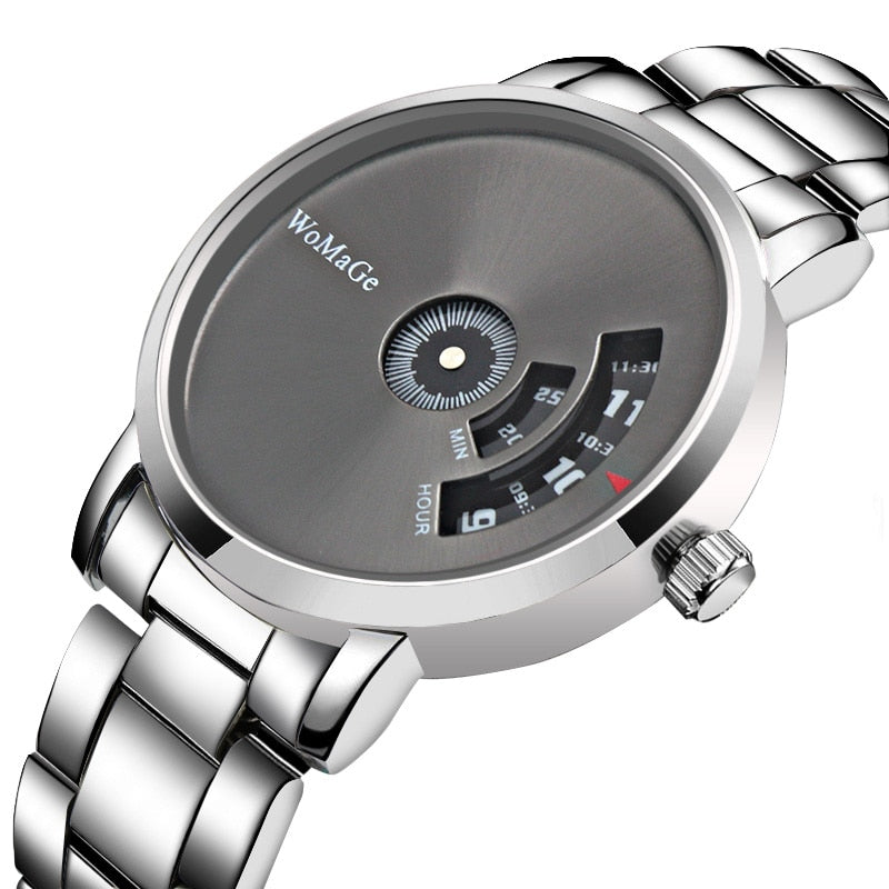 WoMaGe Fashion Creative Wristwatch Men Stainless Steel