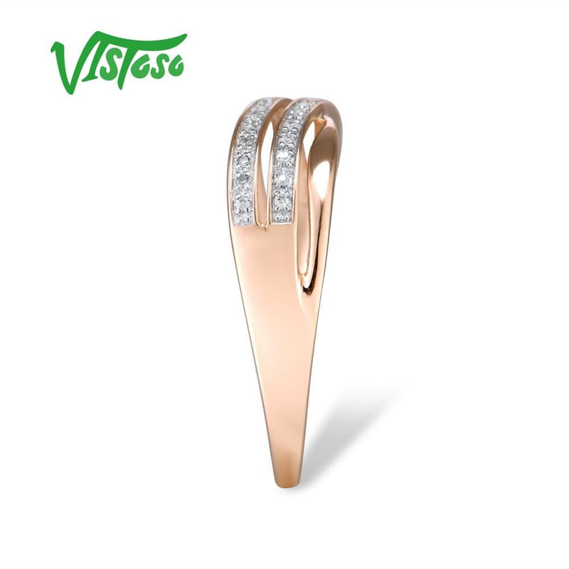 14K Rose Gold Diamond Ring