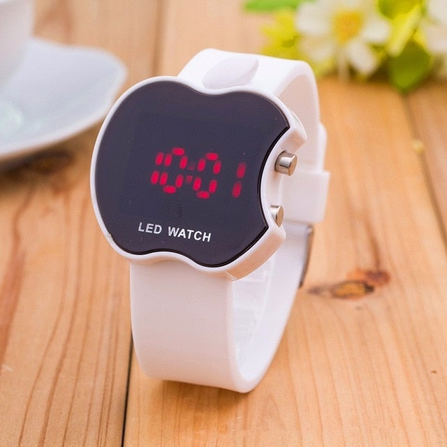Fashion LED Electronic Multi-function Silicone Sports Wristwatch Women