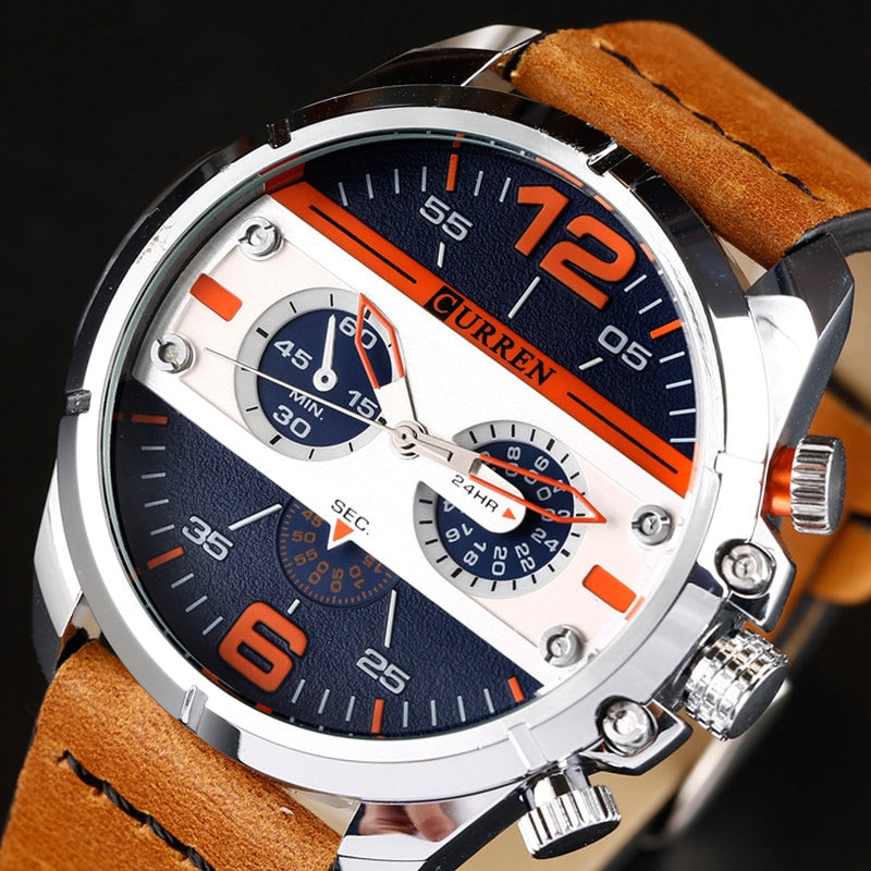 2019 CURREN Quartz Watch Men Watches Top Brand Luxury Famous Wristwatch Male Clock Wrist Watch Luminous watch Relogio Masculino