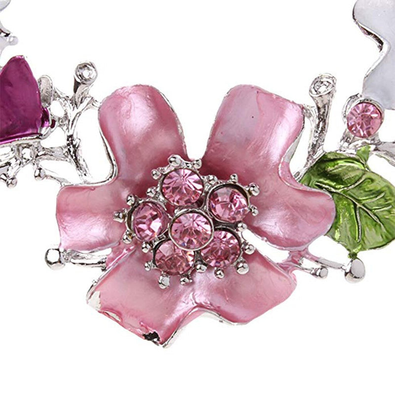 Luxury Wild Flower Ornament Necklace & Earrings Set