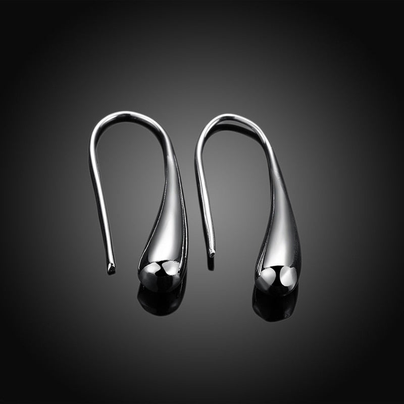 Hot Sale 925 Silver Earring Fashion Jewelry Teardrop/Water drop/Raindrop Dangle Earrings For Women Valentine Gifts