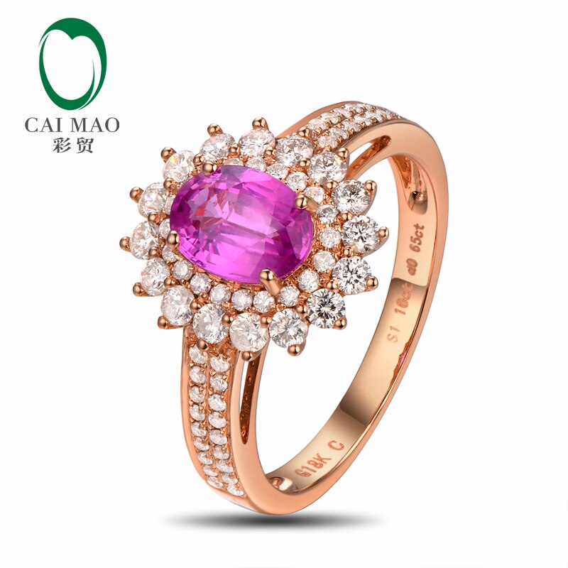 18k Gold Pink Sapphire and Diamond Eternity Ring for Women