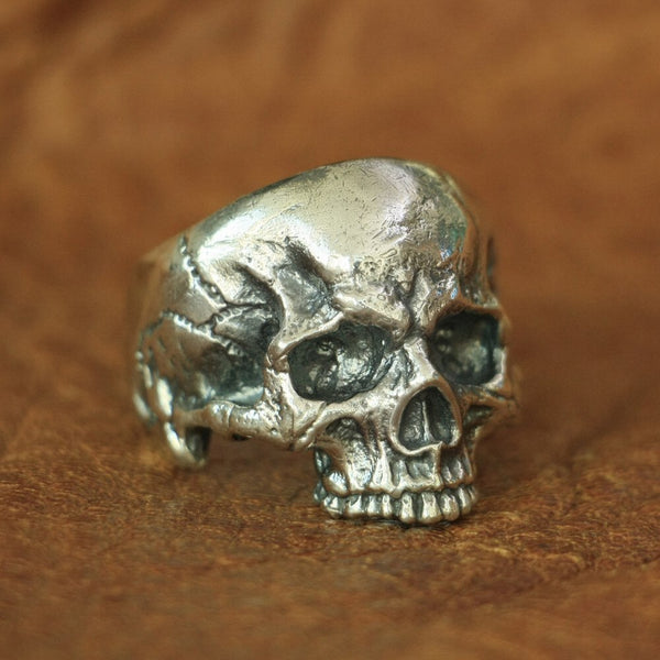 Sterling Silver Skull Ring for Men