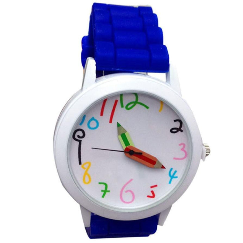 New Children watches Design Fashion Quartz Unisex Boys Girls Colorful Number All-Match Silicone Jelly Wrist Watch Dropship Fi