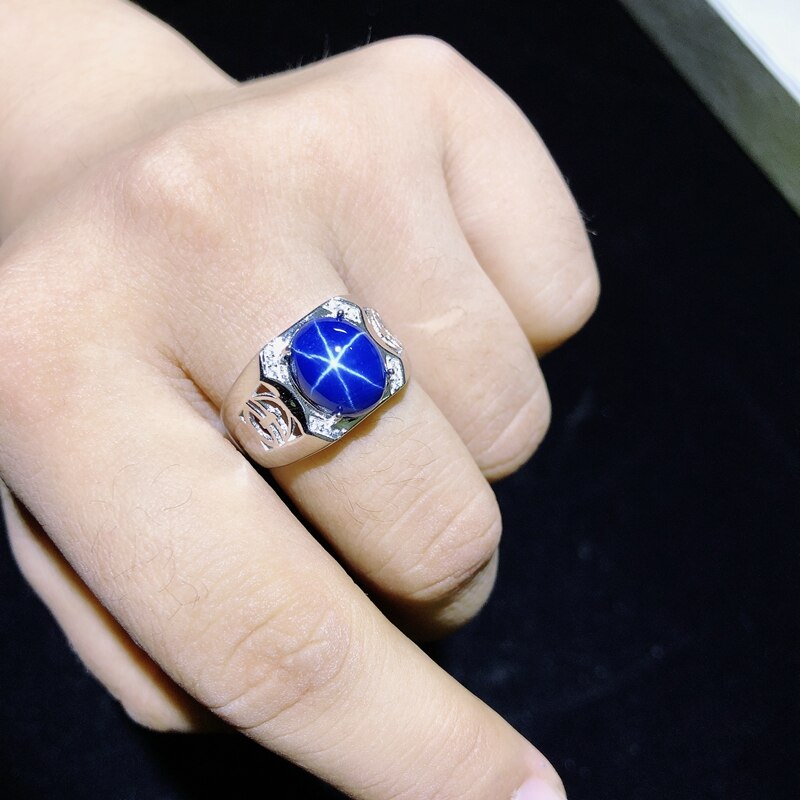 925 Sterling Silver Sapphire Ring for Women