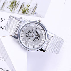 New Luxury Man Watch Fashion Hollow Out Machine Appearance Watch for Man Quartz Wrist Watch