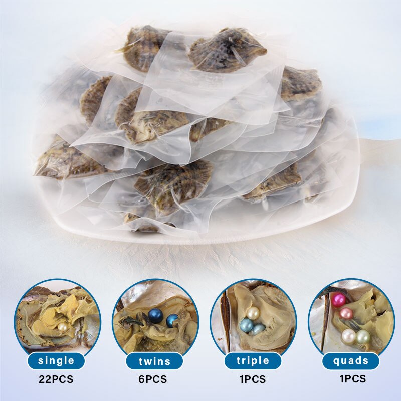 30pcs 6-8mm akoya pearl beads in oyster in 20 colors