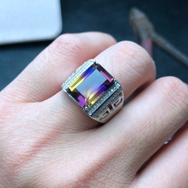 Sterling Silver Ametrine Ring