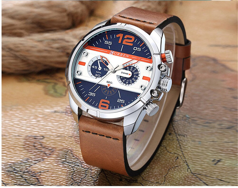 2019 CURREN Quartz Watch Men Watches Top Brand Luxury Famous Wristwatch Male Clock Wrist Watch Luminous watch Relogio Masculino