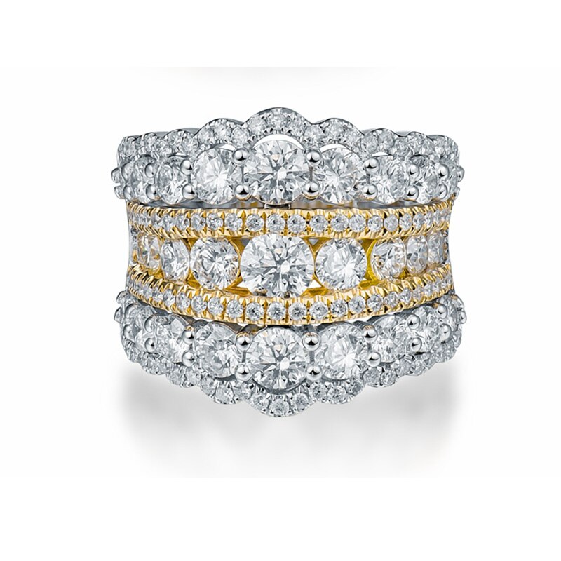 18k Yellow Gold Diamond Wedding Band for Women