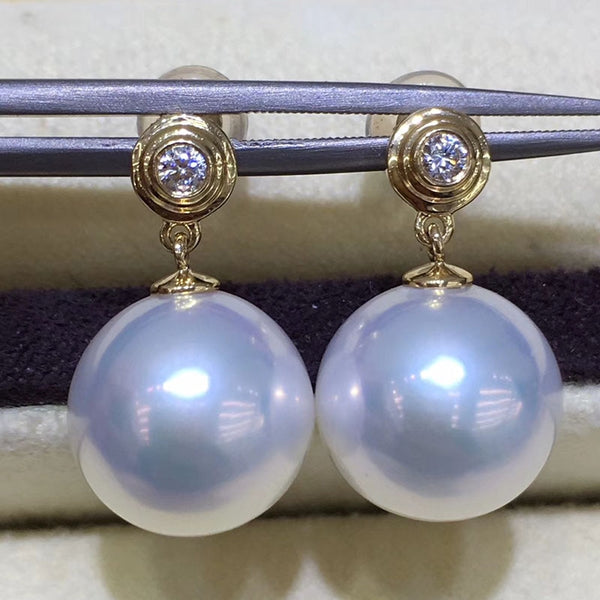 14k Gold Edison Pearls Stud Earrings