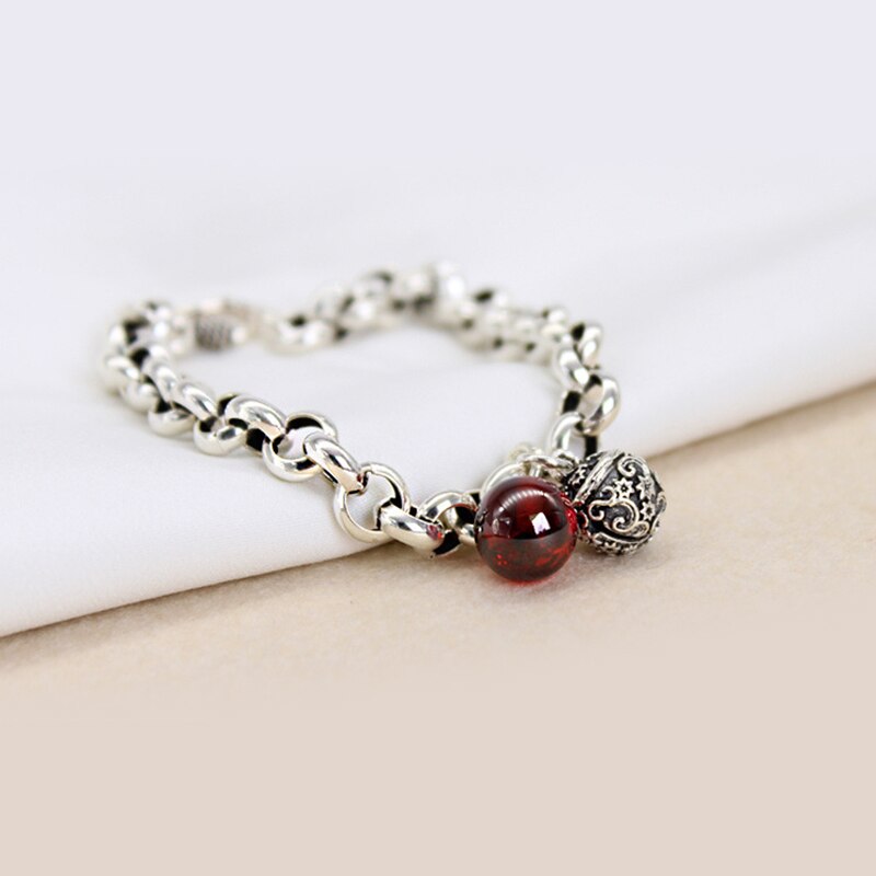XIYANIKE Fashion 925 Sterling Silver Hollow Bell Chain Bracelet