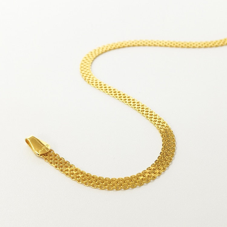 18K Pure Gold AU 750 Classic Trendy Bracelet
