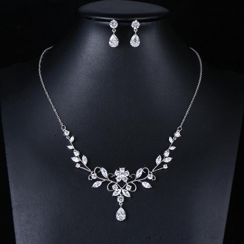 Red Trees Brand High-Quality Luxury Necklace And Earrings Jewellery Set