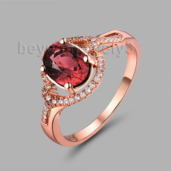 18kt Rose Gold Ruby & Brilliants Ring for Women