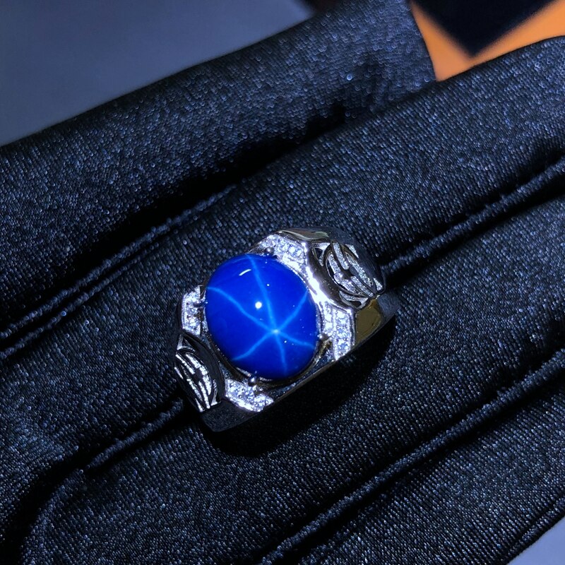 925 Sterling Silver Sapphire Ring for Women