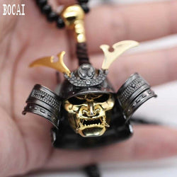 Sterling Silver Ghost Warrior Japanese Samurai Pendant