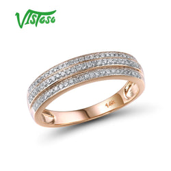 14K Rose Gold Diamond Ring for Women