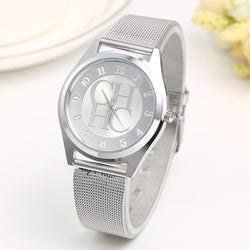 New Brand Gold Geneva Casual Quartz Watch Women Metal Mesh Stainless Steel Dress Wrist Watches Relogio Feminino Clock Hot Sale