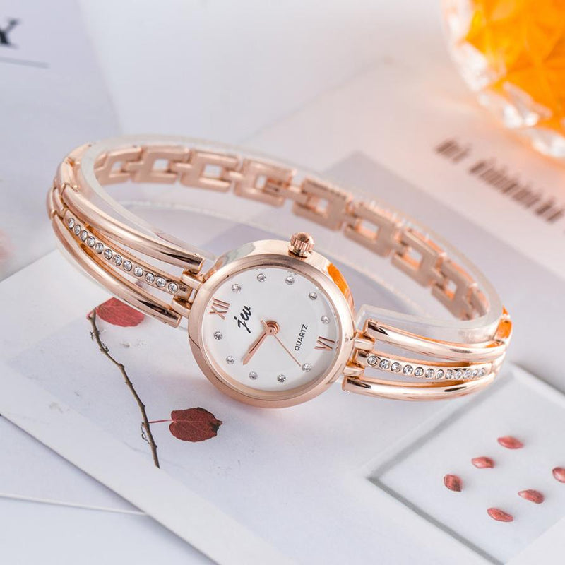 Beautiful Stainless Steel Ladies WristWatch luxury Analog Gift Womens Quartz watch Unisex Retro Casual Simple hand clock Fi