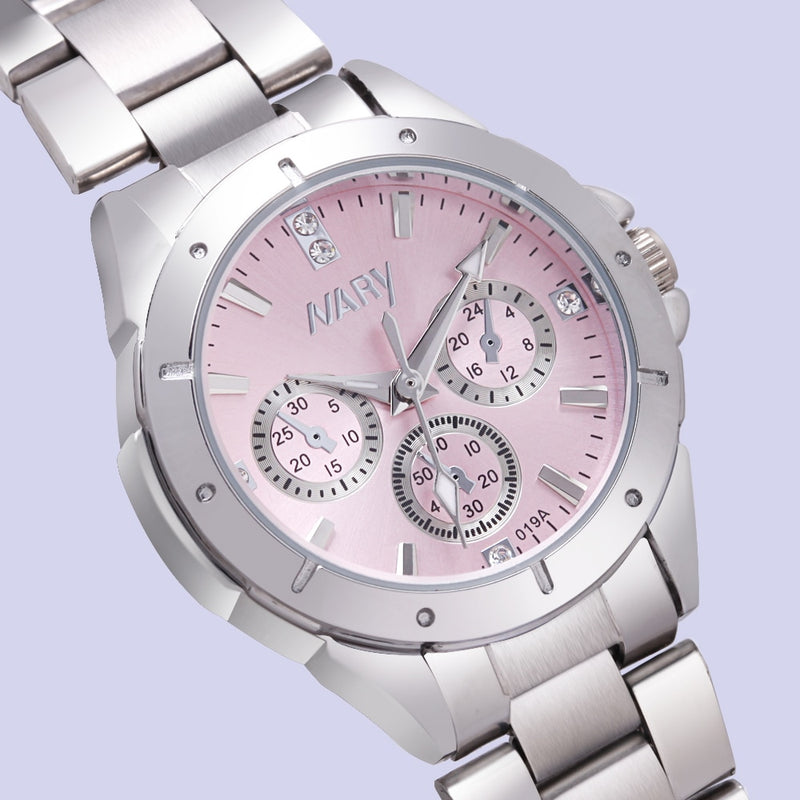 Stainless Steel Analog Quartz Watch, Fashion, for Women