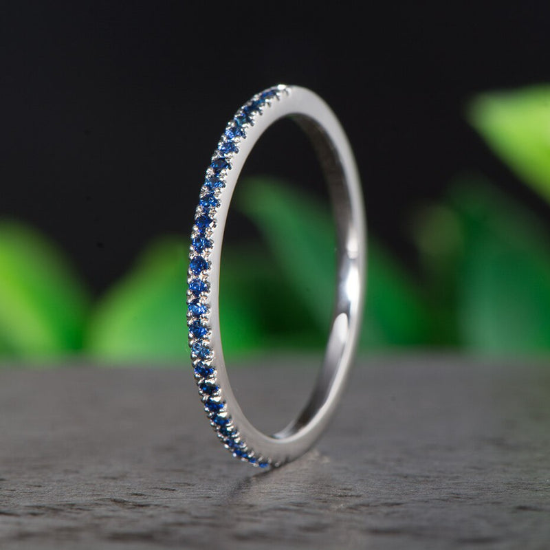 10K Gold Sapphire Ring for Women