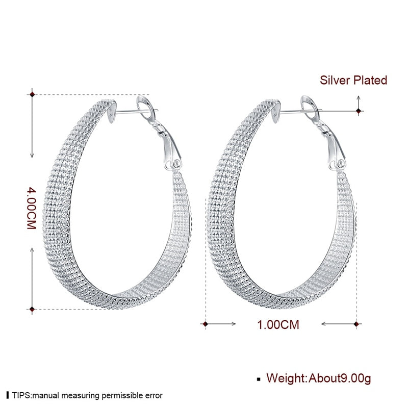 DOTEFFIL Fashion 925 Sterling Silver Earrings