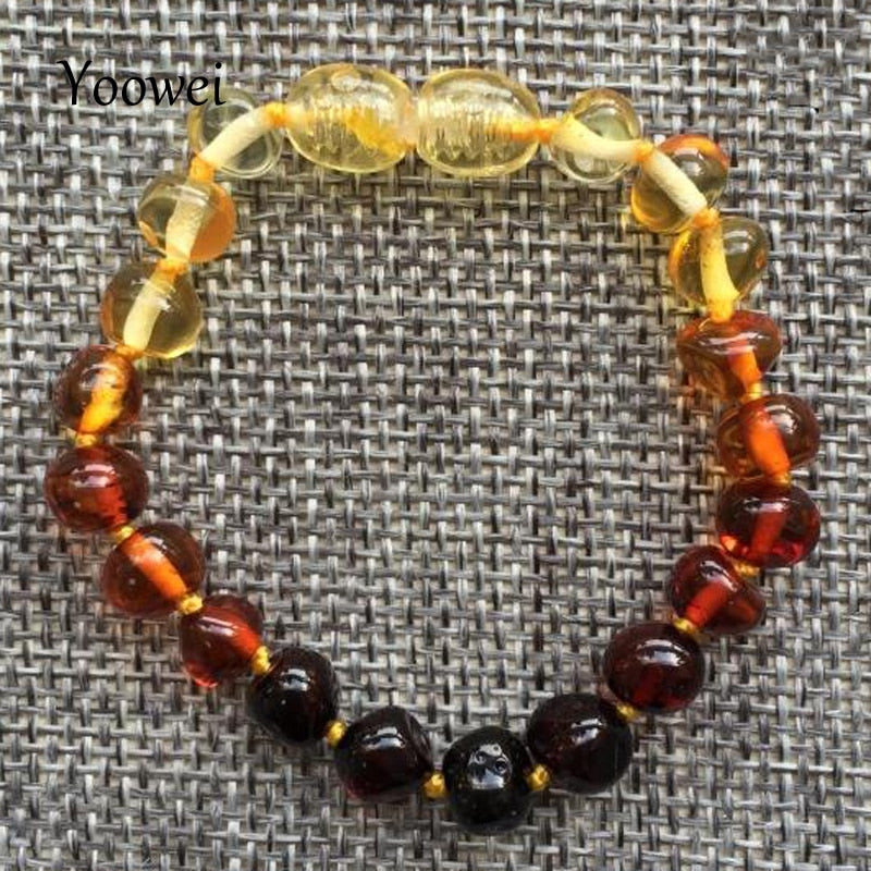Amber Essence: Natural Baltic Amber Bracelet for Kids and Adults