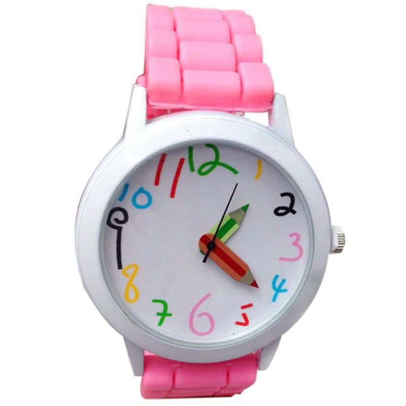 New Children watches Design Fashion Quartz Unisex Boys Girls Colorful Number All-Match Silicone Jelly Wrist Watch Dropship Fi