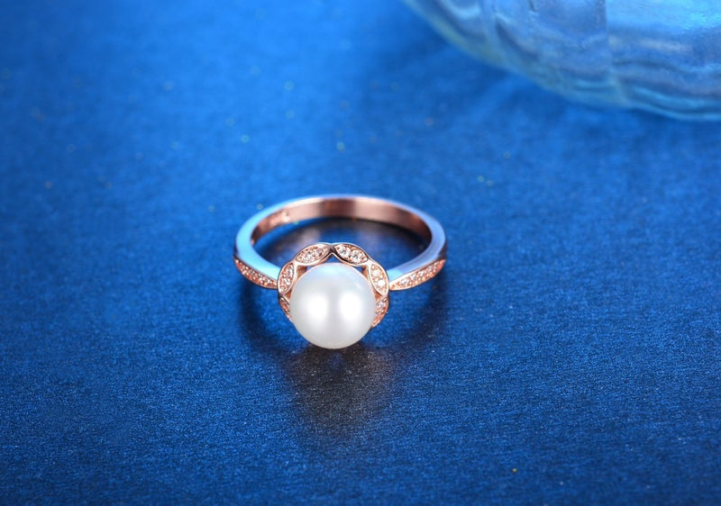 Fashion shell pearl 925 sterling silver ladies finger wedding rings jewelry Christmas gift wholesale female ring cheap