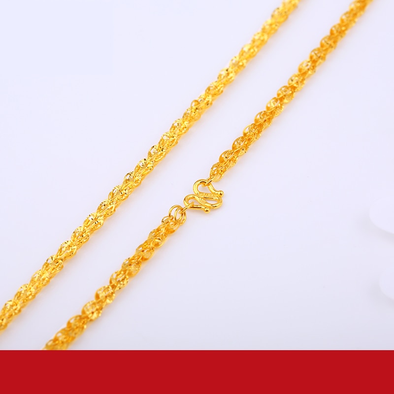 24K Gold Beautiful Upscale Chain Necklace for Women