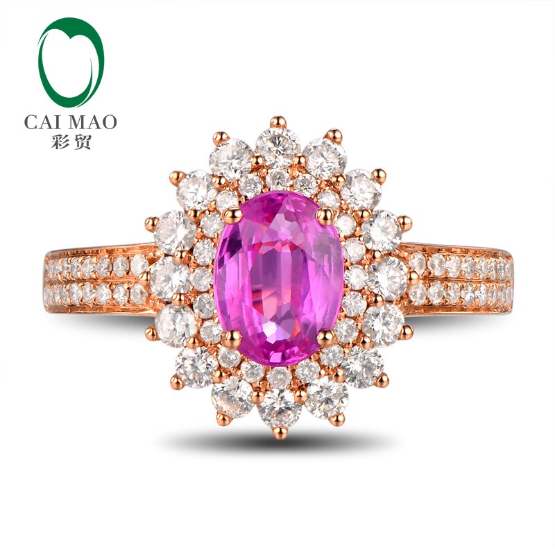 18k Gold Pink Sapphire and Diamond Eternity Ring for Women