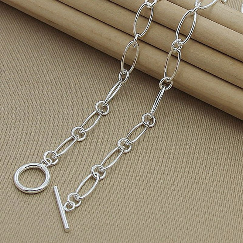 925 Sterling Silver Simple Fashion Chain Necklace