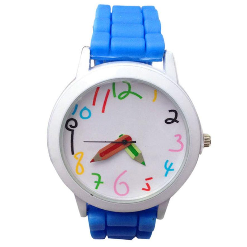 New Children watches Design Fashion Quartz Unisex Boys Girls Colorful Number All-Match Silicone Jelly Wrist Watch Dropship Fi