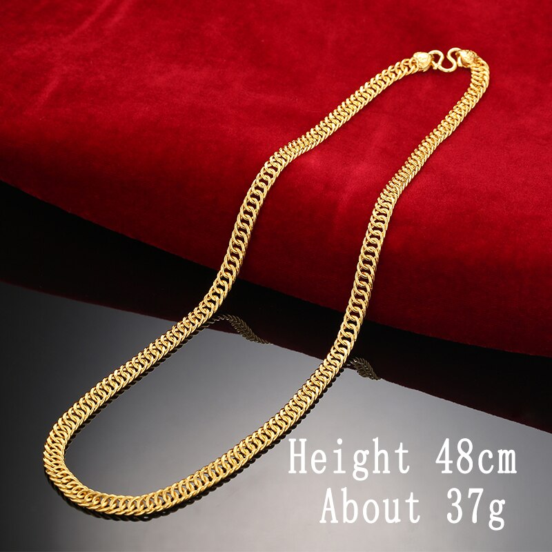 24K Gold Classic Necklace for Her