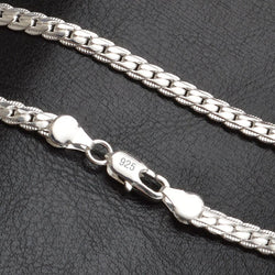 QiLeSen 925 Sterling Silver 5mm 20 feet 50 cm Necklace
