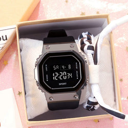 2021 Fashion Casual Digital Watches For Men Rectangle Sport Multifunction Waterproof Reloj Bayan Relogio Masculino Wristwatch
