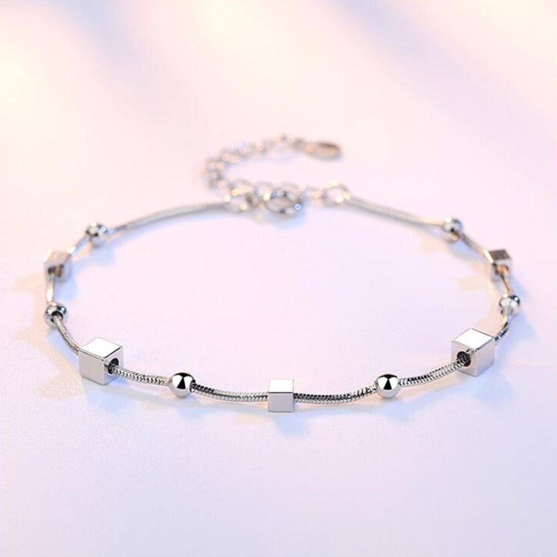 NEHZY High-Quality Fashion Chain & Link Bracelet 925 Sterling Silver 20cm