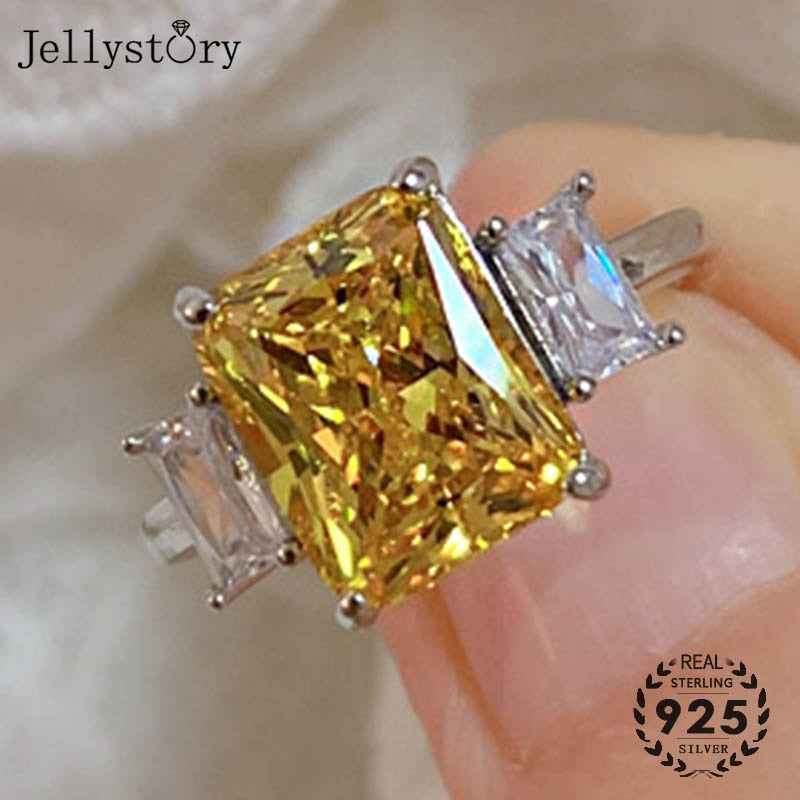 Sterling Silver Citrine Ring for Female